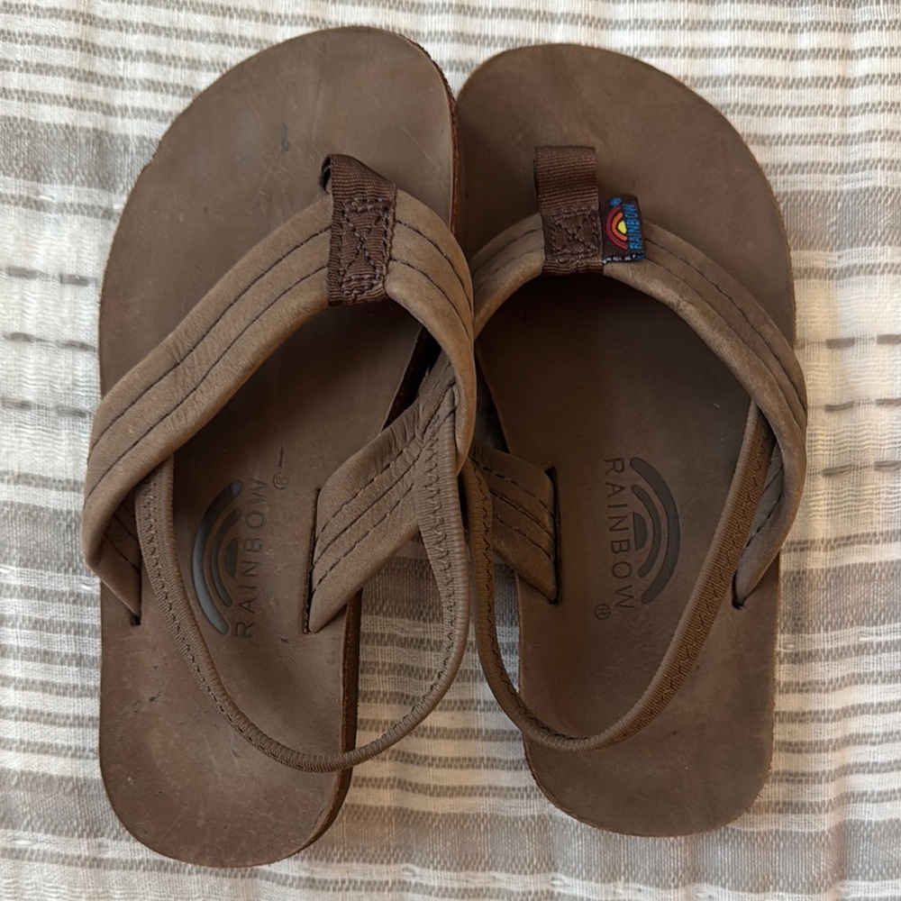 Rainbow Brown Sandals toddler 9-10
